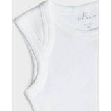 Name It NBNBODY 3P Tank Solid White 3 Noos Foot, stralend wit, 18 maanden, uniseks baby, Wit.