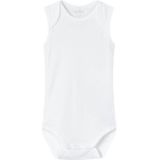 Name It NBNBODY 3P Tank Solid White 3 Noos Foot, stralend wit, 18 maanden, uniseks baby, Wit.