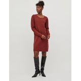 Tricot Jurk - Glanzend - Viscose - Lange Mouwen - O-hals