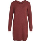 Tricot Jurk - Glanzend - Viscose - Lange Mouwen - O-hals