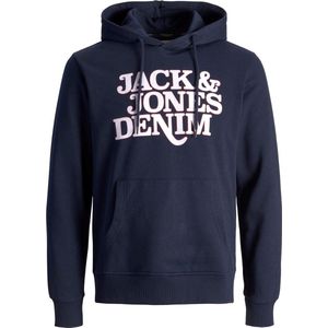 Jack & Jones - JJrack Sweat Hood - Heren Hoodie - Blauw