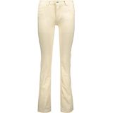 Only Jeans Onlhush Life Mid Flared Slit Dnm E 15271374 Ecru Dames