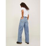 Jeans - Effen - Denim - Light Washed - High Waist - Wide Leg