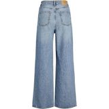 Jeans - Effen - Denim - Light Washed - High Waist - Wide Leg