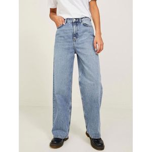 Jeans - Effen - Denim - Light Washed - High Waist - Wide Leg