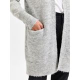 Selected Femme - Cardigan - Grijs - Wol - Lange Gebreide Stijl