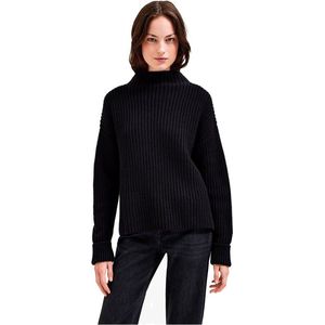 Selected Femme - Gebreide Pullover Selma - Zwart - Dames - Turtleneck - Lange Mouwen