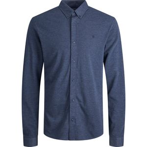 JACK & JONES - Recht Hemd - Blauw - Polyester