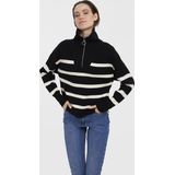 Vero Moda Vmsaba Stripe Ls Highneck Blouse Ga Noos Dames Trui