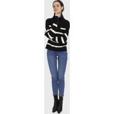 Vero Moda Vmsaba Stripe Ls Highneck Blouse Ga Noos Dames Trui