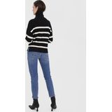Vero Moda Vmsaba Stripe Ls Highneck Blouse Ga Noos Dames Trui