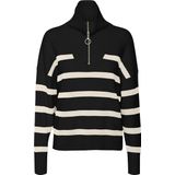 Vero Moda Vmsaba Stripe Ls Highneck Blouse Ga Noos Dames Trui