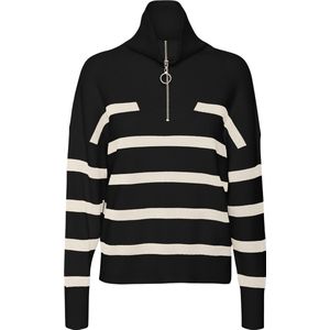 Vero Moda Vmsaba Stripe Ls Highneck Blouse Ga Noos Dames Trui