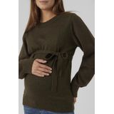 MAMALICIOUS - MLNEWANNE - Schipperstrui - Donkergroen - Polyester