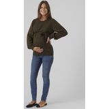 MAMALICIOUS - MLNEWANNE - Schipperstrui - Donkergroen - Polyester