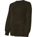 MAMALICIOUS - MLNEWANNE - Schipperstrui - Donkergroen - Polyester