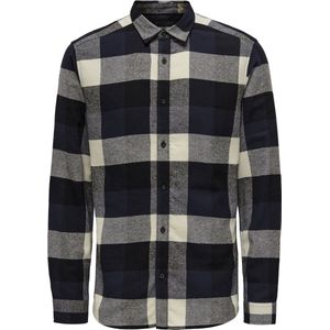 Overhemd - Geruit - Katoen - Slim Fit - Lange Mouw