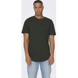 Only Sons T-shirt Onsmatt Longy Ss Tee Noos 22002973 Rosin Mannen