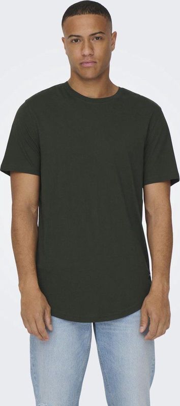 Only Sons T-shirt Onsmatt Longy Ss Tee Noos 22002973 Rosin Mannen