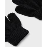 NAME IT Uniseks handschoenen, zwart/verpakking: 3 stuks met alle zwarte, 7