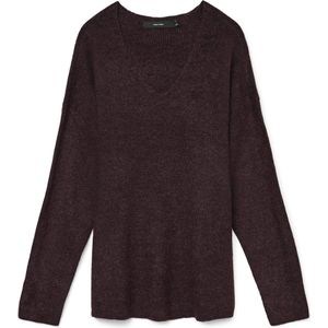 Vmcrewlefile - Gebreide Pullover - V-Hals - Lange Mouwen - Loose Fit