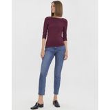 Vero Moda - T-shirt - Winetasting - 48% Modal 48% Katoen 4% Elastan