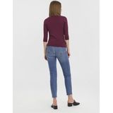 Vero Moda - T-shirt - Winetasting - 48% Modal 48% Katoen 4% Elastan