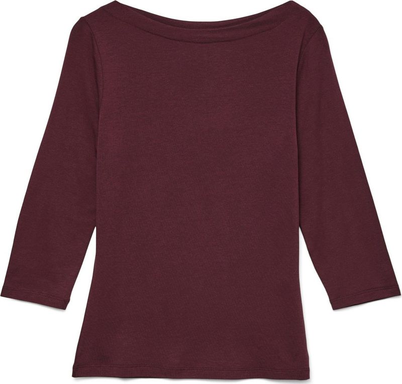 Vero Moda - T-shirt - Winetasting - 48% Modal 48% Katoen 4% Elastan