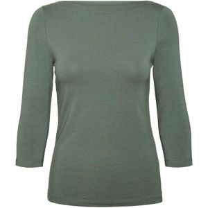 Basic Blouse - Boothals - 3/4 Mouwen - Regular Fit