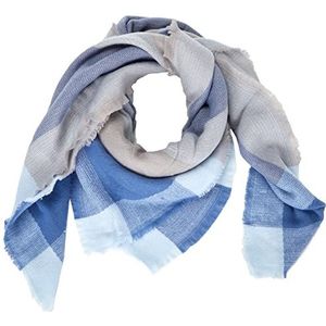 ONLY Dames Onlaldini Weaved Square Scarf Cc sjaal (verpakking van 30), Drizzle/detail: Skyway + vederblauw, One Size