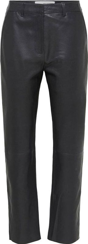 SELECTED Marie Broek Met Halfhoge Taille - Dames - Black