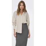 Onlzazima - L/S Loose Shirt - Antiek Wit - Katoen