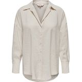 Onlzazima - L/S Loose Shirt - Antiek Wit - Katoen