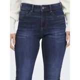 Skinny Fit Jeans - Donkerblauw - Stretchmateriaal - Mid Waist