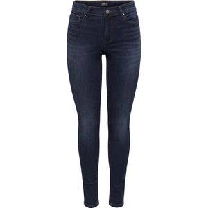 Skinny Fit Jeans - Donkerblauw - Stretchmateriaal - Mid Waist
