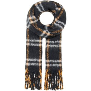 ONLY Vrouwen ONLVIVIAN Life Scarf Acc sjaal, Buckthorn Brown/Checks: Checks, One Size, Buckthorn Brown/Checks: Checks, One Size