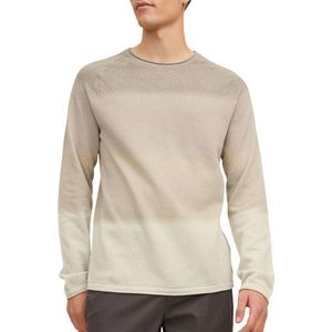 Jack & Jones - JJEHILL - Trui - Oatmeal - 100% Katoen