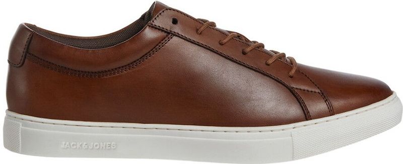 Jack & Jones JFWGALAXY leren sneakers voor heren, cognac, 40 EU, cognac, 40 EU