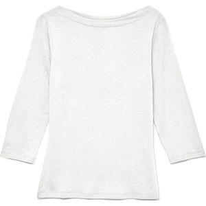 Vero Moda T-shirt Vmpanda Modal 3 4 Top Jrs Noos 10274133 Bright White Dames