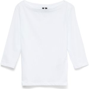 Vero Moda - Casual T-shirt - Wit - Katoen Mix