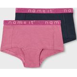 Name it - 2-pak Hipster - Zwart - Organic Katoen