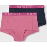 Name it - 2-pak Hipster - Zwart - Organic Katoen