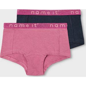 Name it - 2-pak Hipster - Zwart - Organic Katoen