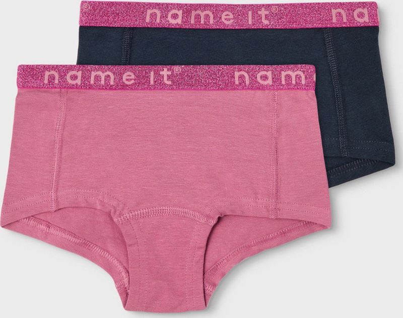 Name it - 2-pak Hipster - Zwart - Organic Katoen