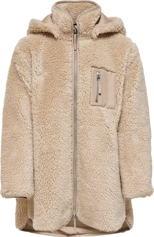 Sasha Sherpa Hooded Jas Meisjes - Maat 140