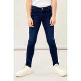 Jeans - Skinny Fit - Blauw - Denim - Verstelbare Taille