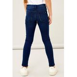 Jeans - Skinny Fit - Blauw - Denim - Verstelbare Taille