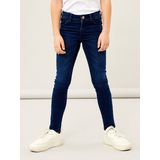 Jeans - Skinny Fit - Blauw - Denim - Verstelbare Taille