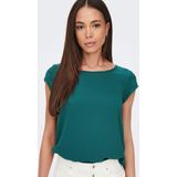 Onlvic - Top - O-hals - Korte Mouwen - Regular Fit - Ritssluiting - Langer Aan De Achterkant