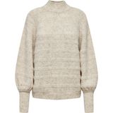 Trui - Hoge Hals - Structuurbreisel - Casual - Gerecycled Polyester